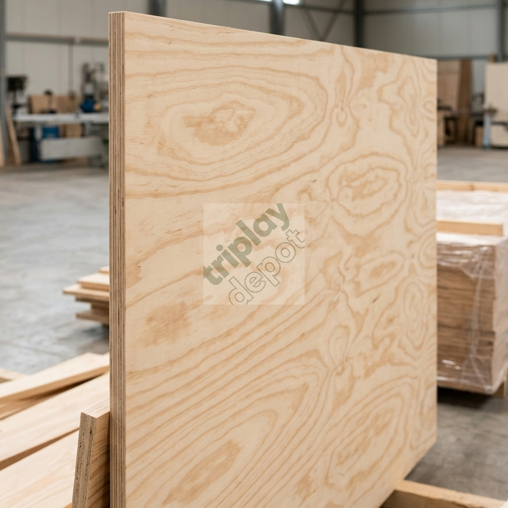 Panel de triplay de pino de 9 mm con alta estabilidad dimensional para sistemas de encofrado ligero