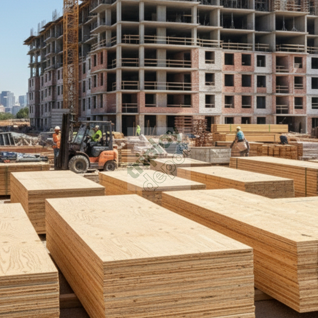 Suministro de triplay fenólico para cimbrado en proyecto de desarrollo residencial vertical