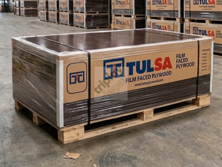 Triplay Tulsa Film Faced Plywood de alta resistencia para cimbra de acabados aparentes