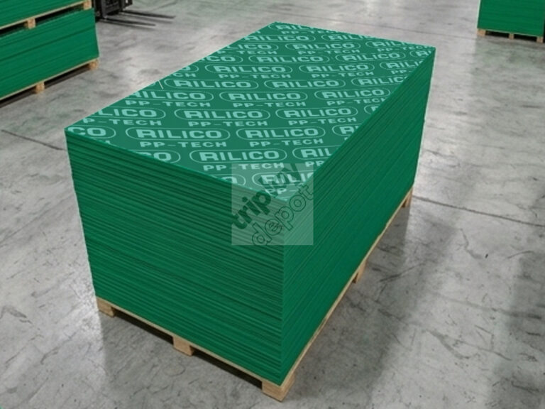 Triplay verde PP Tech con recubrimiento de polipropileno para cimbra de alta resistencia y múltiples usos