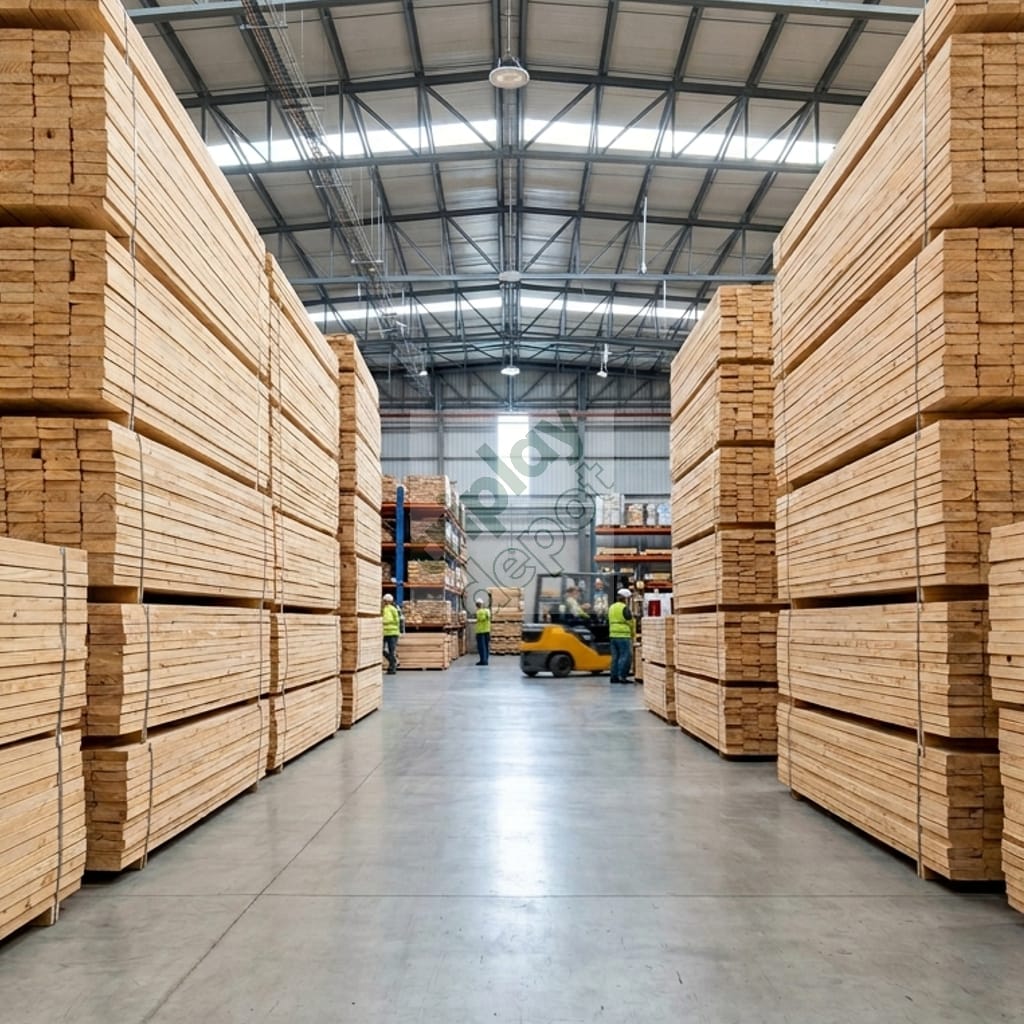 Inventario de maderas técnicas de alta calidad para construcción mayorista en México, visualizando fibras rectas y ausencia de nudos para óptimo Módulo de Ruptura (MOR)