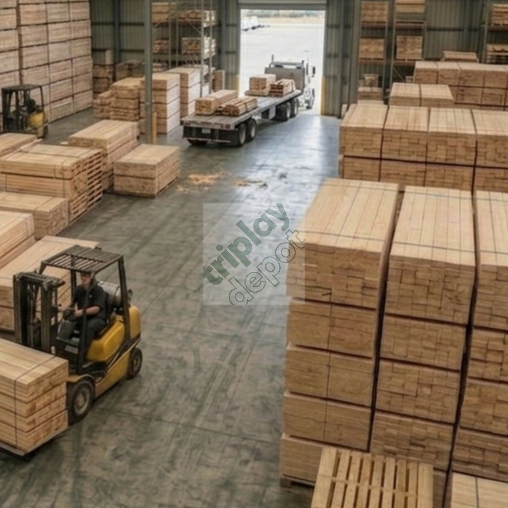 Suministro mayorista de madera para cimbra y triplay técnico con logística nacional Just-in-Time